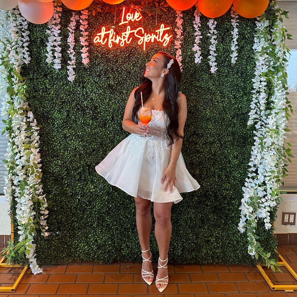 UNTAMED PETALS white bridal dress